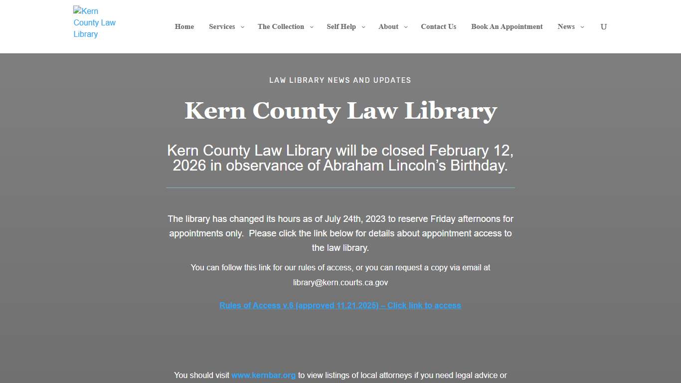 Bakersfield Law Library Kern County Law Library