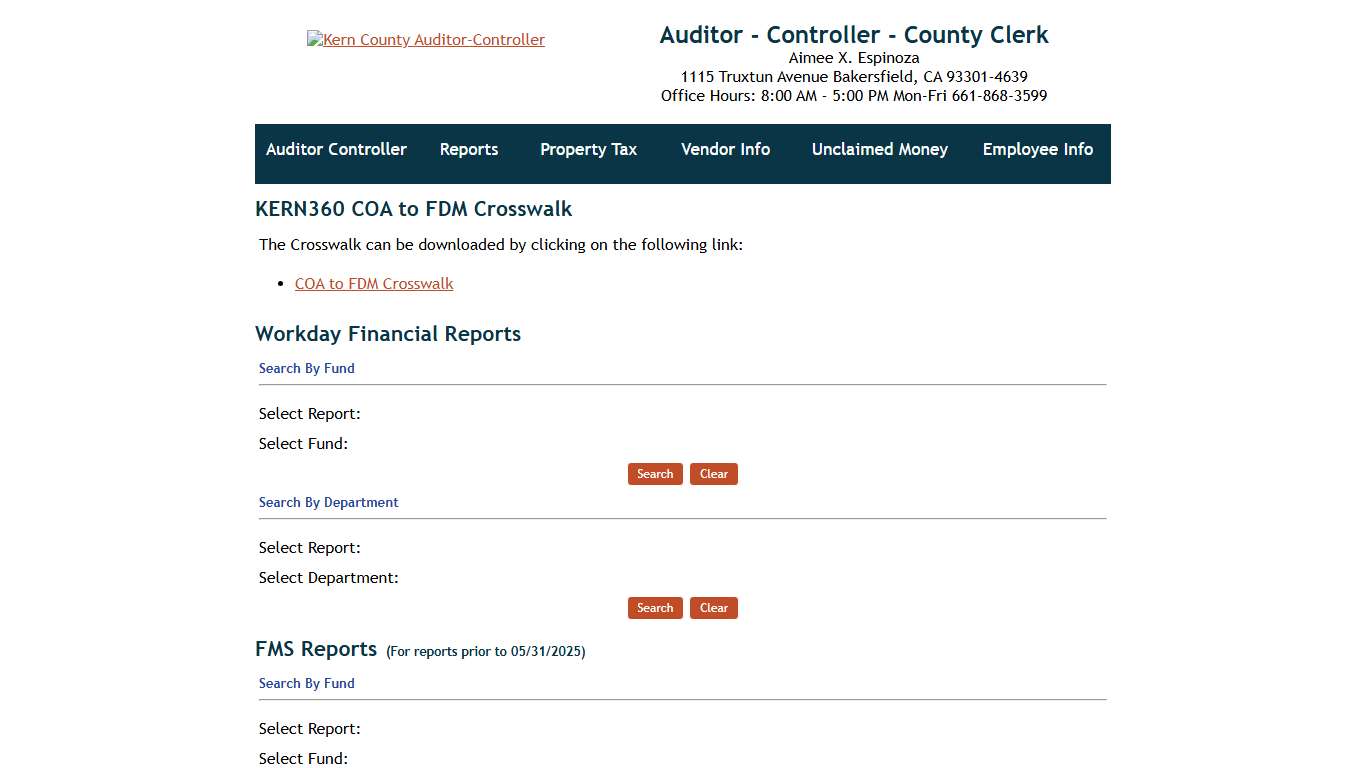 Kern County Auditor-Controller-County Clerk