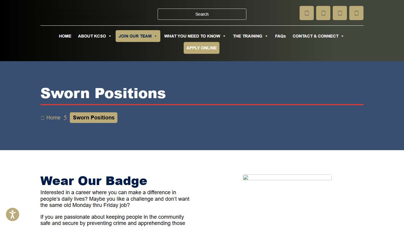 Sworn Positions Join Kern County Sheriff's Office